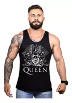 Regata Masculina Queen Banda Musica Academia Musculação