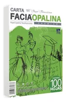 Papel Facia Opalina Blanco 120 Gr Carta - Paquete 100 Hojas