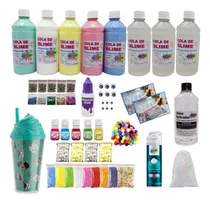 Grande Super Kit Slime + Neve Unicórnio Pompom Frete