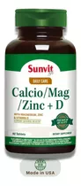 Calcio Magnesio Zinc + D 90 Caps Sunvit Life