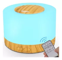 Humidificador Difusor Ultrasonico Aire Lampara Madera Color