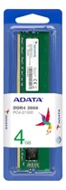 Memória Ram Premier Color Verde  4gb 1 Adata Ad4u26664g19-sgn