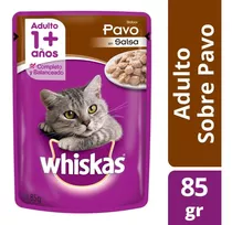 Whiskas Sobrecitos Pouch Sabor Pavo 85 Grs. X 12 Unidades