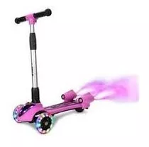 Monopatín Con Humo Scooter Luces Led Música Niños Niñas