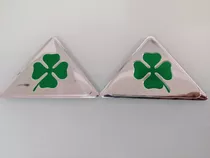 2 Emblemas Laterales Quadrifoglio