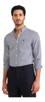 Camisa Hombre Stain Defender Classic Fit Azul Dockers