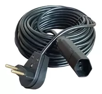 Extensão Elétrica 15 Metros 10a Cabo Pp 2x1,0 Reforçada Cor Preto 127v/220v