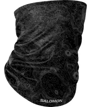Cuello Salomon - Necktube Mtn Map - Multifunción Color Negro/blanco
