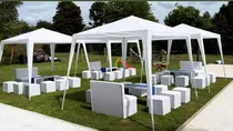 Gazebos Carpas Puff Living Mesas Eventos Alquiler/ No Venta 