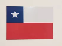 Placa Quadro Decorativo Da Bandeira Do Chile 28x20 Cm