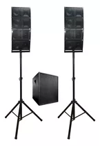 Sistema De Audio Line Array Opera Sub 15+ 8 Parlantes 6.5