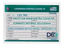 Capa Protetora Para Cartão Vacina Sp  2 Peças