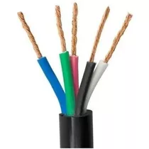 Cabo Pp 5x 10mm 1kv Hepr Veias Colorida Corfio 20mts