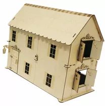 Casa Casinha Articulada Boneca Polly +27 Móveis Mdf  C