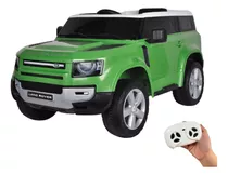 Mini Carro Eletrico Licenciado Land Rover Defender Verde