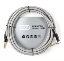 Cable Guitarra Mxr Dciw18r Silver Angulo 6 Mts Tela Color Plateado