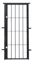 Reja Exterior  De Puerta Walumino  Waluminio Puerta Reja  De 85cm  X 205cm  Barra De 16mm  Color Negro  Pintado