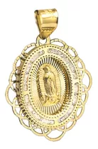 Dije De Medalla Virgen De Guadalupe Oro 10k Abba Joyas