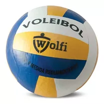 Pelota De Voley Cuero Sintético - Marca Wolfi