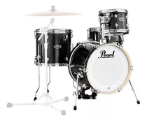 Bateria Pearl Midtown Mdt764p Shell Pack | Bumbo 16 Cor Black Gold Sparkle