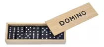 Dada® Negro Domino 28 Set En Caja De Madera Fu