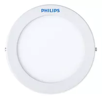 Panel Plafón De Aplicar Led Redondo Cuadrado 24w Philips Color Blanco Frio Redondo