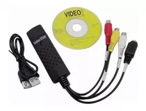 Capturadora Video Easier Cap Usb 2.0 Vhs Xbox Ps3 Ps4 Tv