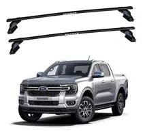 Barras De Techo Eqmax Acero Nueva Ford Ranger 2023+ Negro