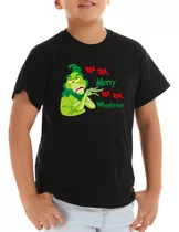 Polera Grinch Merry Bla Bla Bla Navidad Navideño Niño Adulto