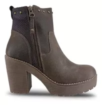 Bota Con Taco Alto Y Plataforma  Lady Stork Cleo