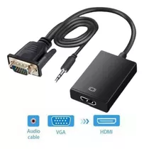 Convertidor Adaptador Vga A Hdmi Vga Macho Hdmi Hembra Pc Tv