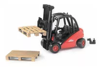 Elevadora C/2 Pallets Linde Forklift H30 - Bruder Personaje Foto