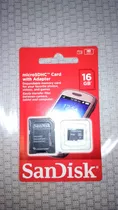 Memoria Microsd Sandisk 16gb Original 100% Made In Malasia !