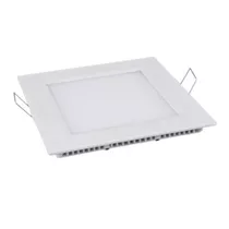 Luminaria Led 12w Cuadrada Embutir 3000k Luz Cálida