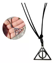 Colar Harry Potter Símbolo Relíquias Da Morte Triângulo 