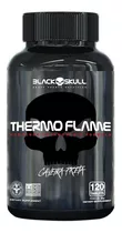 Suplemento Em Cápsula Black Skull  Caveira Preta Thermoflame Cafeína Thermoflame Em Pote De 96g 120 Un