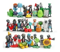 Kit 40 Miniaturas Boneco Plants Vs Zombies Plantas Games