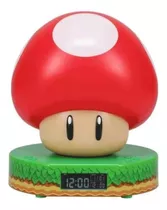 Reloj Despertador Digital Paladone Super Mario Original  Rojo