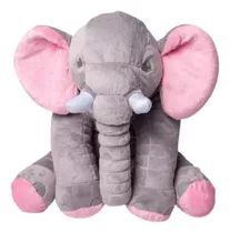 Almofada Elefante Travesseiro Pelúcia 60cm Anti-alérgico