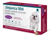 Pastilla Simparica Trio Perros - 2,5 A 5 Kg - Antipulgas