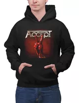 Poleron Unisex Accept Rock Metal Blood Musica Estampado Algodon