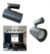 Spot Lampra Led Track Light Negro Para Riel 30w 4000k Techo