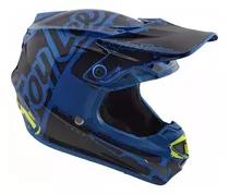 Casco Motocross Troy Lee Designs Se4 Mips Azul