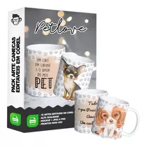 18 Artes Para Caneca Pet Animais Editável Em Corel Draw