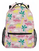 Mochila De Dinosaurio Rosa Mochila Escolar Bookbag Para...