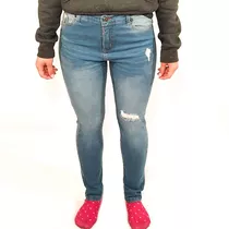 Jeans Aeropostale Skynny Low Rotura Gastado Denim Mujer Aero