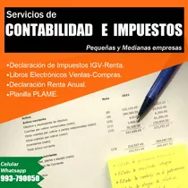 Contador Estudio Contable Servicios Contabilidad - Pymes