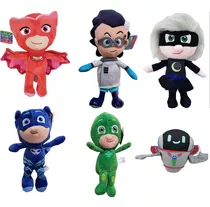 6pcs Pj Masks Boneca De Pelúcia Brinquedo Infantil Presente