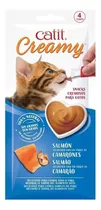 Snack Gato Catit Creamy Sabor Salmón Y Camarones 40gr. Np