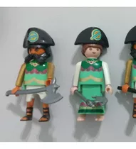 Lote W0028 - 04 Guerreiros Playmobil Geobra